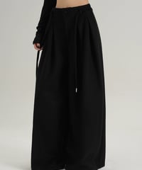 Premium Wool Blend Wide-Leg Trouser  / 2colors