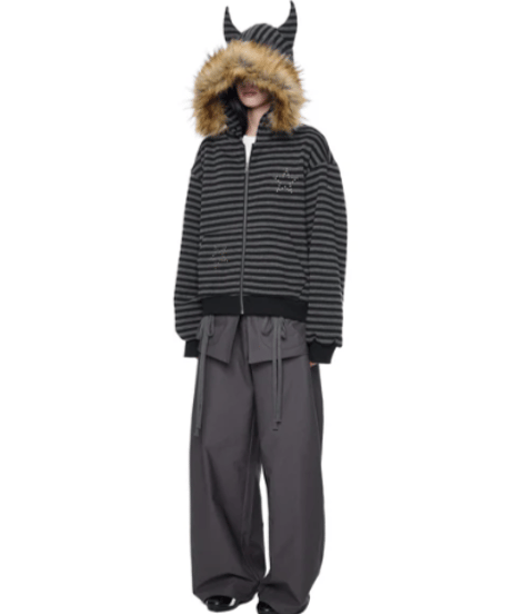 Multi Pocket Wide Cargo Pants / 2colors