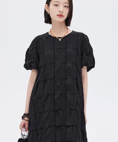 Gathered Frill Long Dress