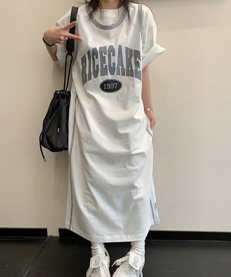 Sleeveless Logo Long Dress / 3colors