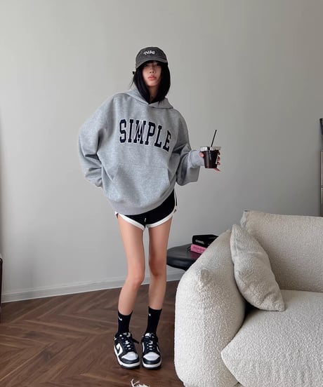 Urban Arch Logo Loose Hoodie / 3colors