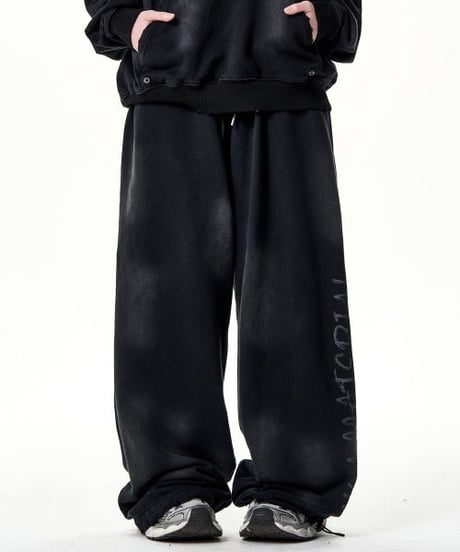 Ultra Wide Baggy Graffiti Logo Sweatpants / 2colors