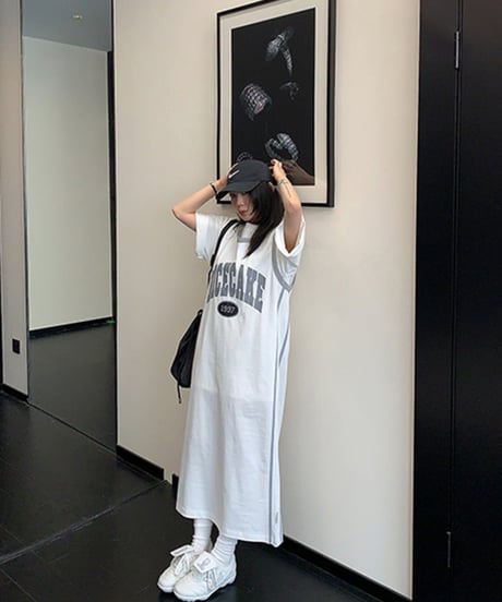 Sleeveless Logo Long Dress / 3colors