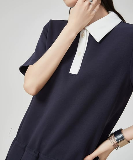 Classic Pleated Polo Dress