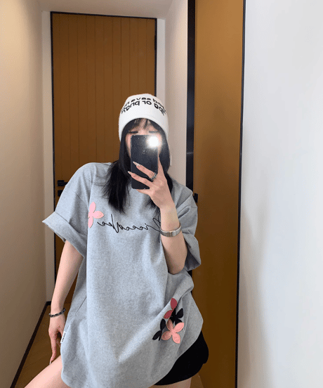 Flower Patch Oversized T-Shirt  / 2colors