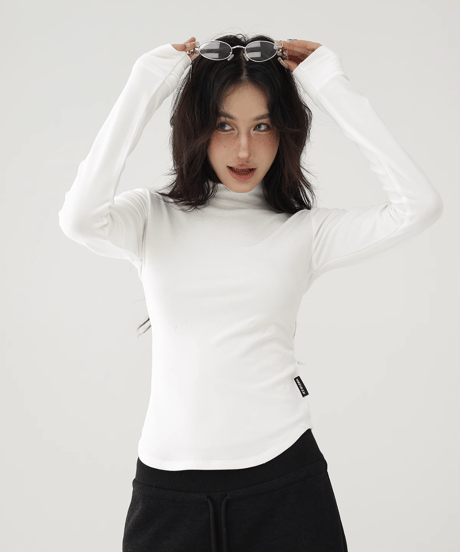 Soft Fit High Neck Top / 4colors