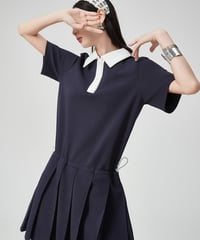 Classic Pleated Polo Dress