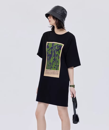 Vintage Art Graphic T-Shirt Dress