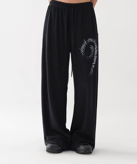 Logo Drape Wide Sweatpants
