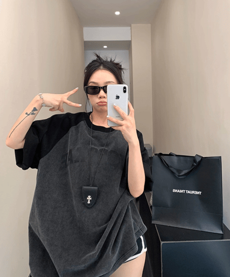 Vintage Raglan Oversized T-Shirt