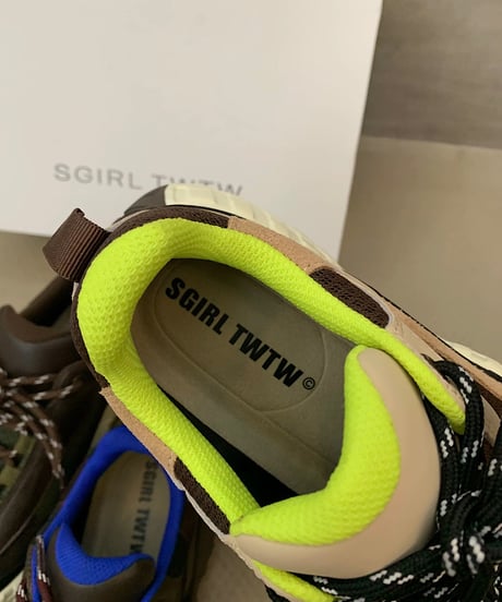 Color Block Lace-Up Sneakers / 3colors
