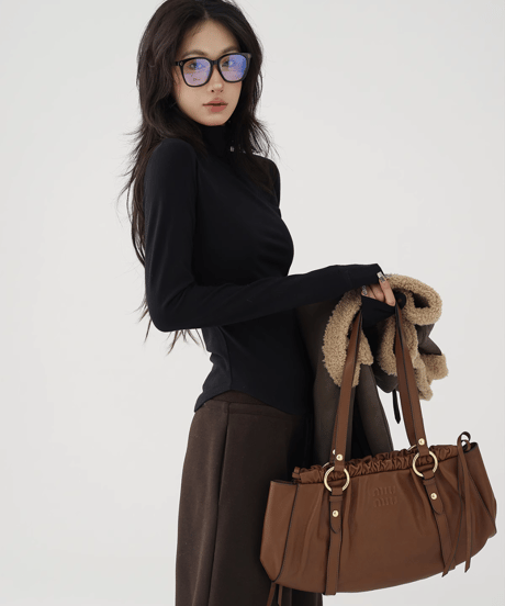 Soft Fit High Neck Top / 4colors