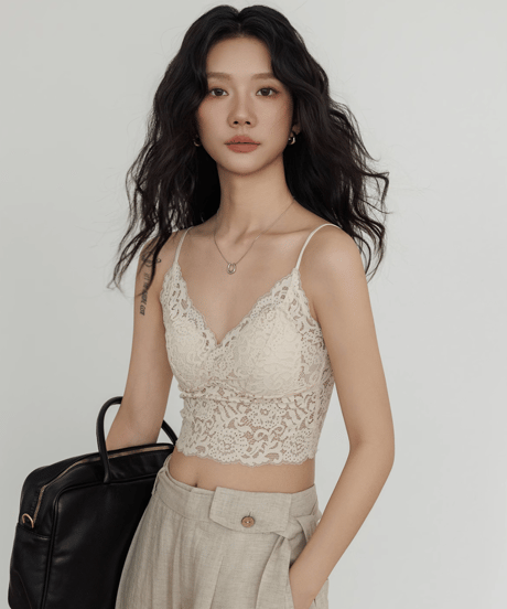 Lace Camisole Bra Top  / 2colors