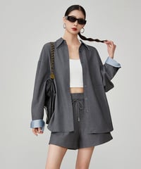 Relaxed Shirt & Shorts Set
