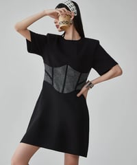Waist Shape Corset Mini Dress