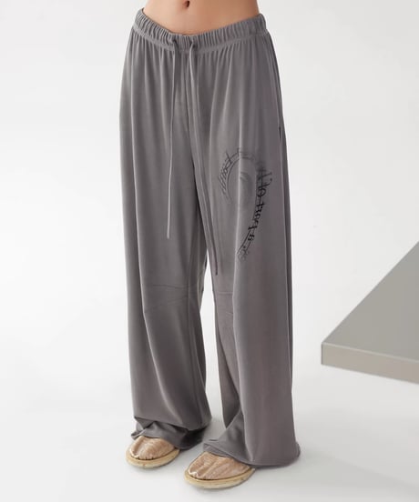 Logo Drape Wide Sweatpants
