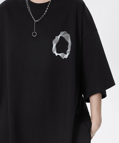 Back Graphic Loose Fit Street T-Shirt  / 2colors