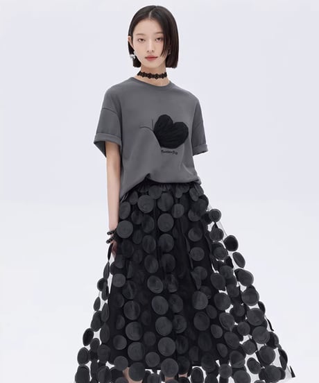 Butterfly Motif Embroidery Oversized T-shirt