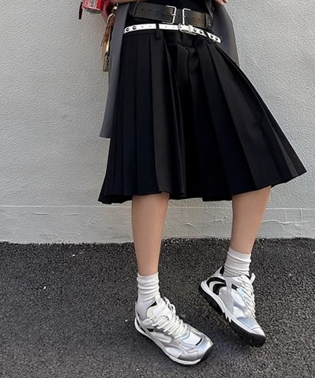 Contrast Mesh Lace-up Sneakers / 3colors