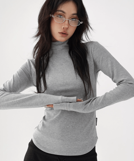 Soft Fit High Neck Top / 4colors