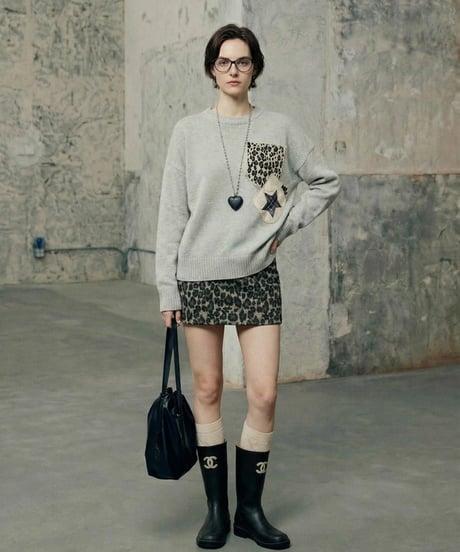 Leopard Pocket Knit / Skirt