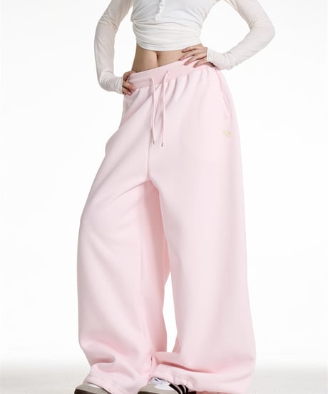 Pink Wide Sweatpants