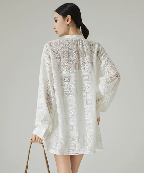 Patchwork Lace Loose Shirt