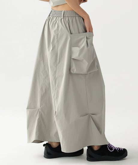 Urban Utility Zip Vest & Cargo Skirt Set / 3colors