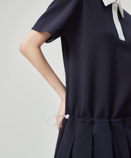 Classic Pleated Polo Dress