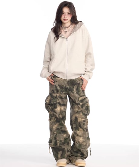 Multi-Pocket Camouflage Pattern Cargo Pants