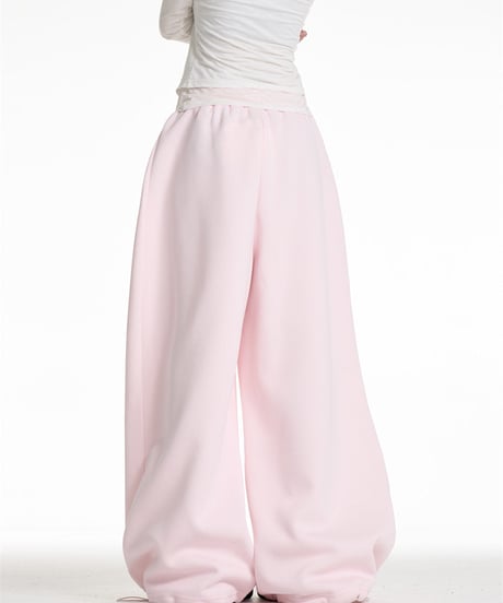 Pink Wide Sweatpants