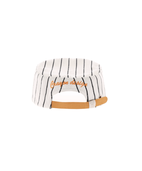 Stripe Wool Blend Baseball Cap