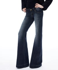 Vintage Washed Flared Jeans