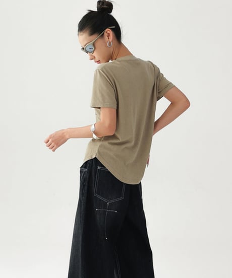 Lettering Relax Fit Tee / 2colors