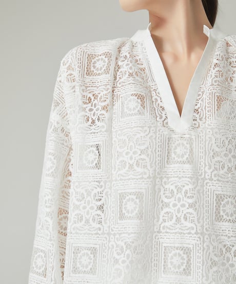 Patchwork Lace Loose Shirt