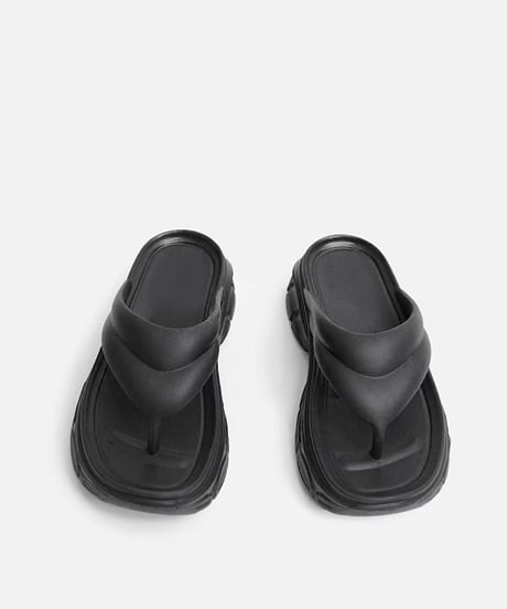 Minimal Platform Flip Flop Sandals / 3colors