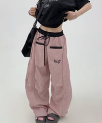 Relaxed Check Wide Easy Pants / 2colors