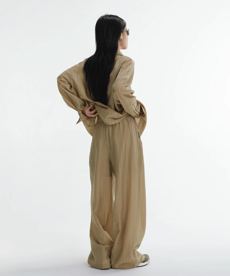 Tencel Sunscreen Long Sleeve Shirt & Pants Setup  / 2colors