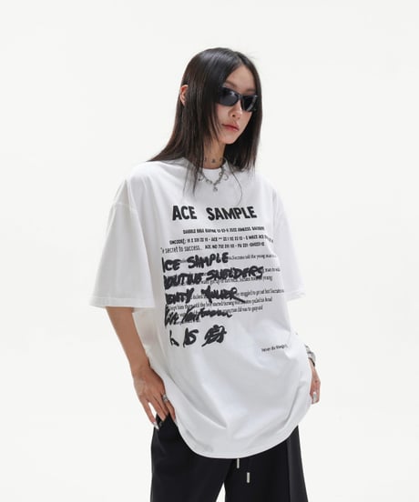 ACE SAMPLE Graphic Oversized Tee / 2colors