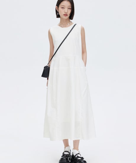 A-Line Sleeveless Tank Flare Dress
