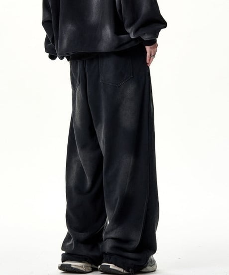 Ultra Wide Baggy Graffiti Logo Sweatpants / 2colors