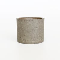 〈void-009〉切立小鉢　Φ6.5 x H5.5 cm　御影調　ストーングレー（蓋ありor蓋なし）