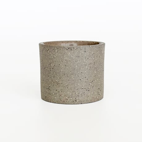 〈void-009〉切立小鉢　Φ6.5 x H5.5 cm　御影調　ストーングレー（蓋ありor蓋なし）