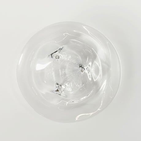 aura tripe-01　プレート（脚付き） Φ20xH4cm
