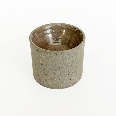 〈void-009〉切立小鉢　Φ6.5 x H5.5 cm　御影調　ストーングレー（蓋ありor蓋なし）