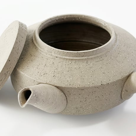 〈void-010〉急須　Φ12 x H8 cm　御影調　ストーングレー