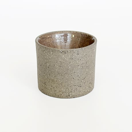 〈void-009〉切立小鉢　Φ6.5 x H5.5 cm　御影調　ストーングレー（蓋ありor蓋なし）