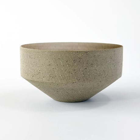 〈void-005〉切立鉢　Φ12 x H6.5cm　御影調　ストーングレー（蓋ありor蓋なし）