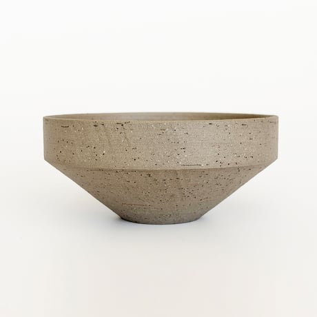 〈void-004〉切立鉢　Φ11.5 x H5cm　御影調　ストーングレー（蓋ありor蓋なし）