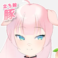 【立ち絵素材】動物擬人化_豚_女性_チャイナ系